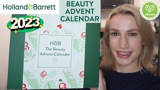 Holland And Barrett Beauty Advent Calendar 2023 Unboxing [upl. by Eiten110]