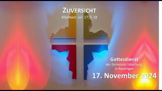 Live Gottesdienst am Sonntag 17112024  1030 Uhr [upl. by Arst995]