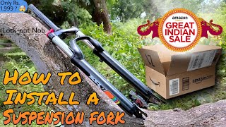 How To Install Lockout Suspension Fork in any Bicycle  mtb bicycle aboutMTB [upl. by Enetsuj]