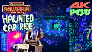 Knoebels Haunted Car Ride 4K 60fps Onride POV  HalloFun Weekends 2024 [upl. by Ylime]