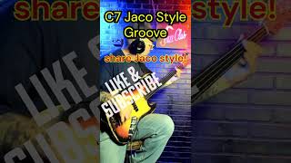 shorts C 7 Jaco Pastorius Style Groove [upl. by Iago644]