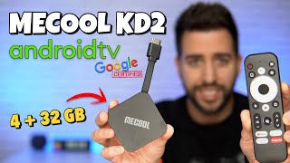 Mecool KD2 ¿El MEJOR TV Stick con AndroidTV Certificado  Review en Español [upl. by Ahse]