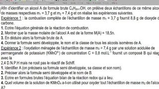 Les alcools Exercice 2 [upl. by Libbie]