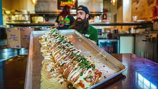 THE BIGGEST BURRITO IVE EVER ATTEMPTED  THE ATOMICO CHALLENGE  ATLANTA PT3  BeardMeatsfood [upl. by Ashla]