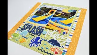 Scrapbooking Process Video quotSplash and playquot by Becki Adams [upl. by Burr]