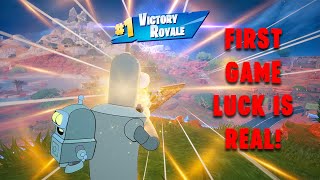 First Game Luck  Bender in Fortnite Chapter 5 Season 4 Gameplay Review amp Victory  FUTURAMA [upl. by Etak251]