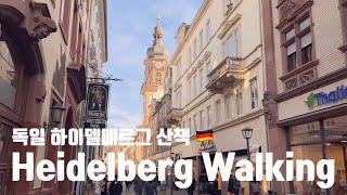 Heidelberg Walking Hauptstraße 독일 하이델베르그 중심가 산책 하우프트거리 [upl. by Biggs184]