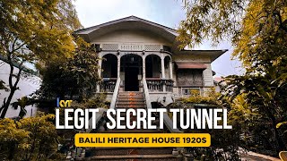 FIRST TIME KO MAKAKITA NG TOTOONG TUNNEL ONLY AT THE HISTORIC BALILI HERITAGE HOUSE 1920S  PART 2 [upl. by Luanne]