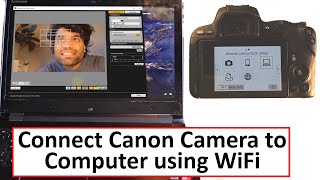 how to connect Canon camera to Computer using WiFi [upl. by Fredericka]