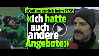 Tranquillo Barnetta zurück beim FC St Gallen «Ich hatte auch andere Angebote» [upl. by Llertnor390]