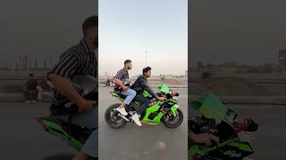 Kawasaki ninja Zx10r prank on friends shorts shorts [upl. by Bowden961]