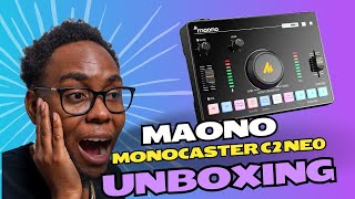 MAONO Caster AMC2 NEO Audio Mixer Unboxing [upl. by Nessy]