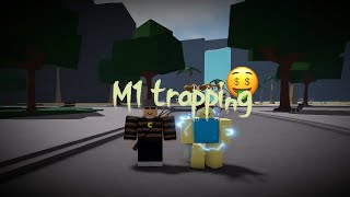 M1 Trapping People in The Strongest Battlegrounds Ft ZennxWasTaken [upl. by Lubbock]