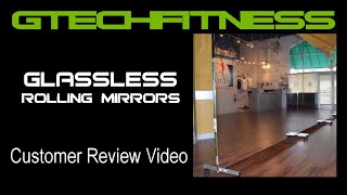 Gtech Fitness Glassless Rolling Dance Mirrors  Customer Review [upl. by Ilka272]