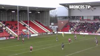 Match highlights R3  Leigh Centurions v London Broncos [upl. by Eilitan]