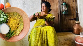 Methi paratha recipe 🥘  village food  Traditional Fenugreek paratha recipe [upl. by Ebocaj689]