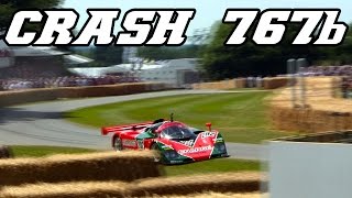 CRASH Mazda 767b at Goodwood FOS 2015 [upl. by Lorenza]