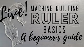 Machine Quilting with Rulers  The Beginner Basics [upl. by Hayidan]