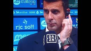 INTERVISTA THIAGO MOTTA POST PARTITA EMPOLI JUVENTUS 00 [upl. by Inaej705]