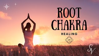 ❋ Root Chakra Healing  Safety  Balance  Confidence  Power  Success  Gentle Rain Sounds [upl. by Velick150]