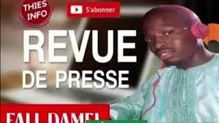 REVUE DE PRESSE WOLOF THIES INFO 01 11 2024 [upl. by Yemerej]