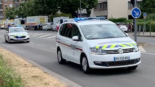 Convoi Douane x6  Equipe cynophile  UNASS Secouristes VPSP VL VLOG  Police Municipale  Lille [upl. by Elvie311]