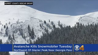 Snowmobiler Killed In Avalanche Was Found Buried Under 4 Feet Of Snow [upl. by Pollack]