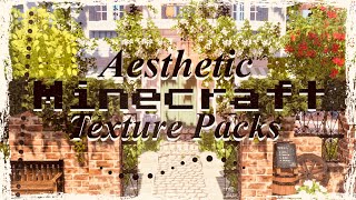 ✨EXTREMELY Aesthetic Cute Texture Packs For Minecraft PeBedrock amp Java Edition Links to download [upl. by Nelia]