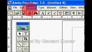 Master page Tutorial in Adobe Pagemaker 70 [upl. by Marys]