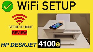 HP DeskJet 4100e WiFi Setup Review [upl. by Hildagarde]