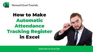 How to create a Responsive Tracking Attendance Register in Excel  Excel tips  Excel tutorials [upl. by Pepita]