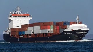 OSG BOSSTEC コンテナ船 Container ship Adani Shipping 2018MAR [upl. by Kyl]