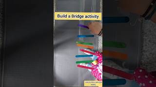 DIY Popsicle Stick Bridge Activity  Fun Engineering Play for Kids kidsactivities shorts diy [upl. by Petie]