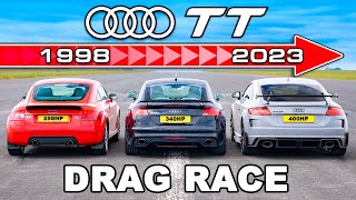 Audi TT Generations DRAG RACE [upl. by Einalam]