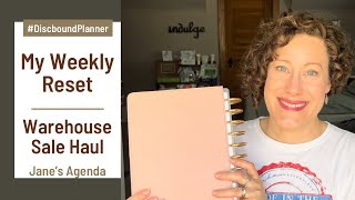 My Weekly Reset Routine  Jane’s Agenda Warehouse Sale Unboxing  Classic Discbound Planner [upl. by Alyakem938]