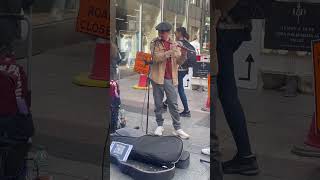 Amazing Busker in Dublin Ireland ireland dublin viral shorts busker [upl. by Ynahpets]