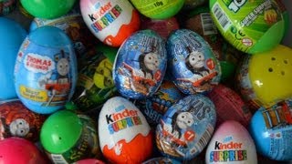 Kinder Surprise Thomas And Friends Zaini Surprise Chocolate Eggs AMAZING [upl. by Mandel697]