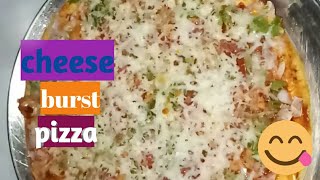 cheese burst pizza without oven pizza recipe with readymade pizza instant pizza recipe [upl. by Anatlus]