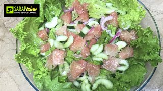 Easy Pomelo Cucumber Salad SARAPlicious [upl. by Fisa626]