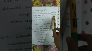 Preperation of profitability statement using pay back perioed and post pay back profitability [upl. by Judy]