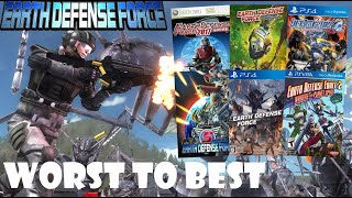 Ranking EVERY EDF Game WORST TO BEST Top 8 Games [upl. by Aretina818]