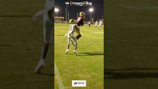 headtop touchdown Blurrr St Augustine Yellow Jackets 4 Somourian Wingo TD catch vs Nease [upl. by Yenahs]