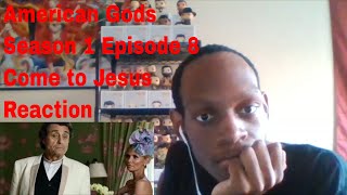 AMERICAN GODS SEASON 1 EPISODE 8 REACTION quotCOME TO JESUSquot [upl. by Nwahsid287]