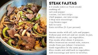 Steak Fajitas One Pan [upl. by Nochur]