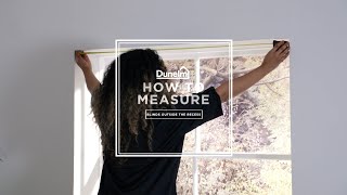 Dunelm  How to Measure Outside the Recess for Blinds [upl. by Anawad]