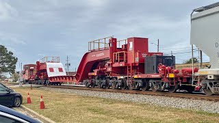 KRL Schnabel and Caboose on CSX M653 [upl. by Jose]