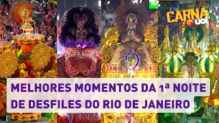 Carnaval 2023 Confira os melhores momentos da 1ª noite de desfiles na Sapucaí [upl. by Ardnalac468]