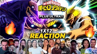 ALL MIGHT vs NOMU🔥🤯 Allmight PLUS ULTRA Shocked Them⚡My hero Academia Episode 1x12 Reaction Mashup [upl. by Kcirttap404]