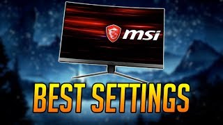 MY OPTIMAL SETTINGS GUIDE FOR MSI OPTIX MAG241C Settings options explained my settings [upl. by Enitsenre]