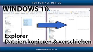 Dateien im Explorer kopieren und verschieben Windows 10 [upl. by Sheline580]